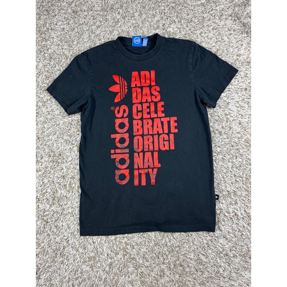 Adidas Originals Black Graphic T-Shirt “Celebrate Originality” Men’s Small